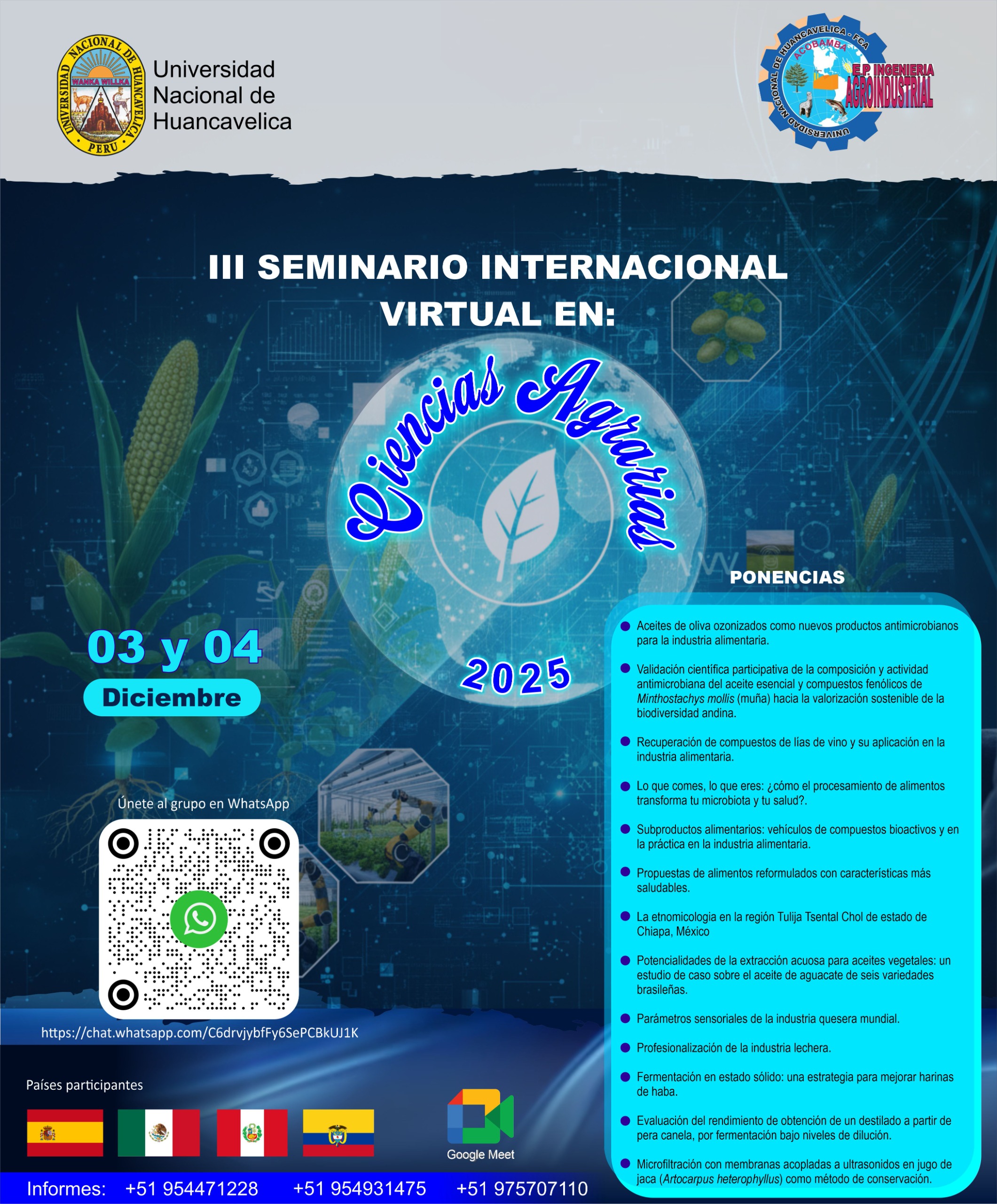 III SEMINARIO INTERNACIONAL VIRTUAL DE CIENCIAS AGRARIAS 2025